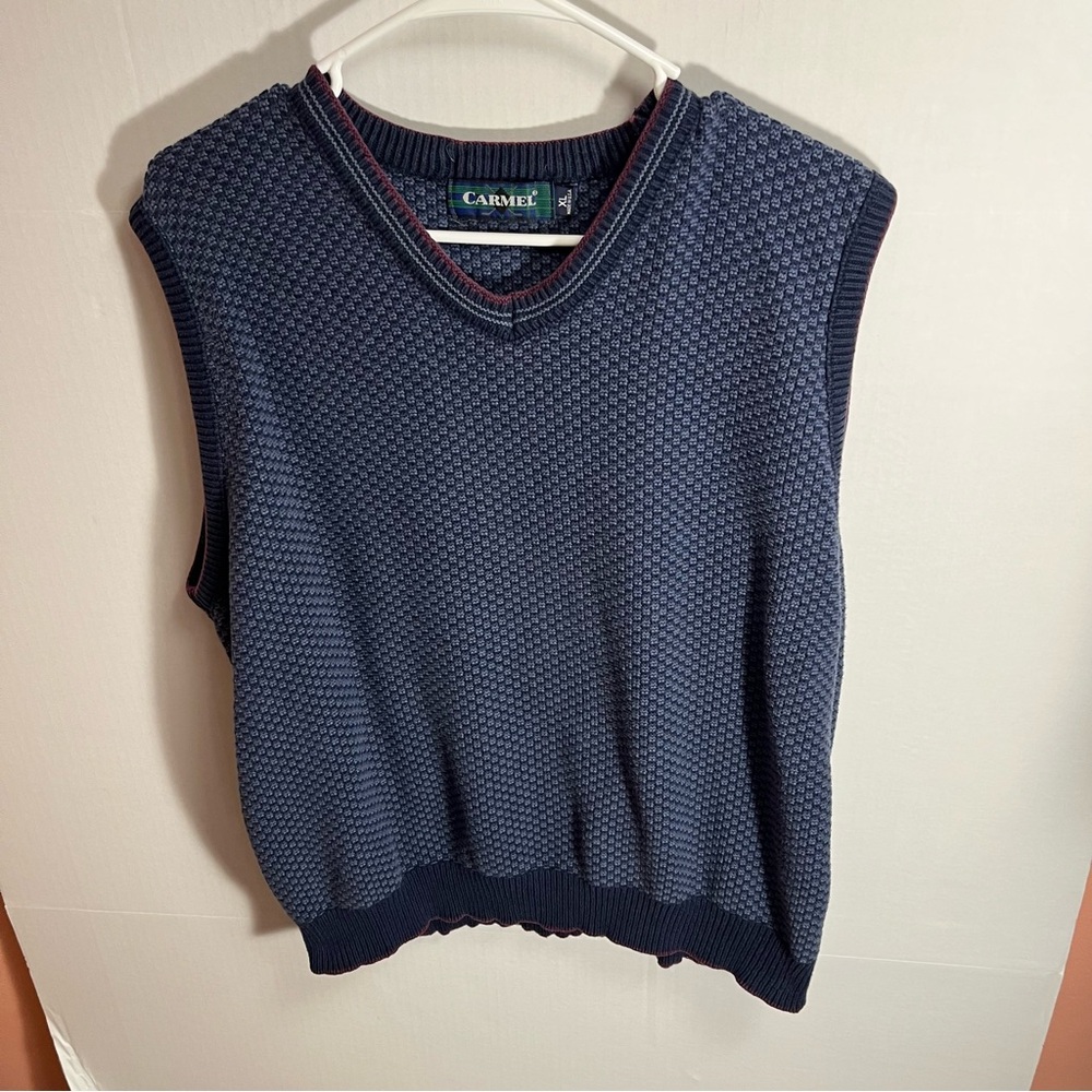 vintage carmel golf sweater Vest Men’s Xl Made In Usa Grandpacore